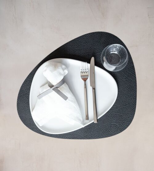 LIND DNA Bordsunderlägg Curve L Hippo Black-Anthracite