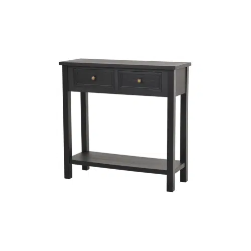 NFG Bristol Konsollbord 2 lådor antiksvart