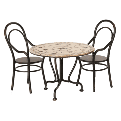 Maileg Matbord, Set med 2 stolar