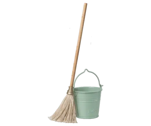 Maileg Miniature Bucket and Mop