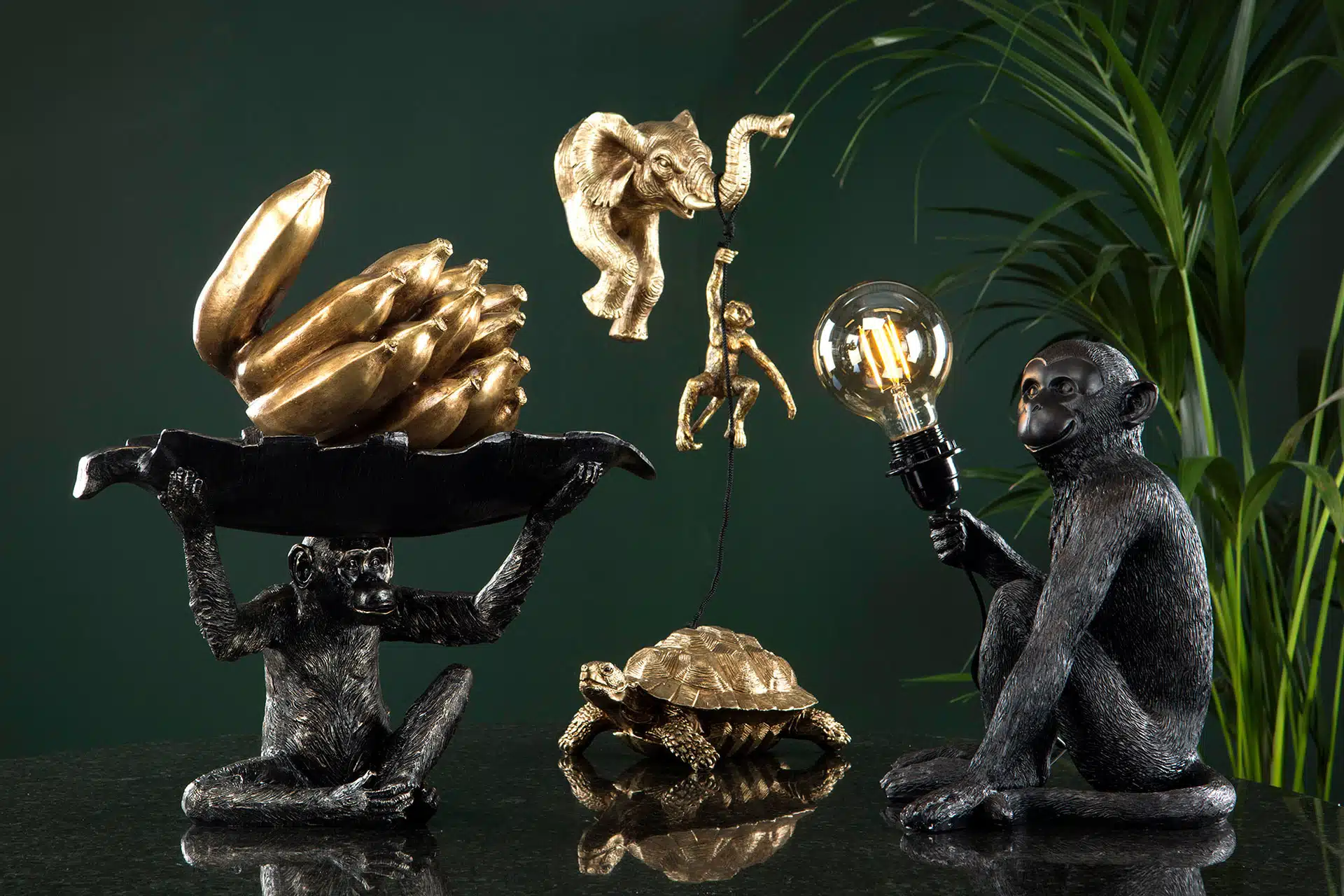 Lampa Apa Svart/Brun Poly - Bild 3