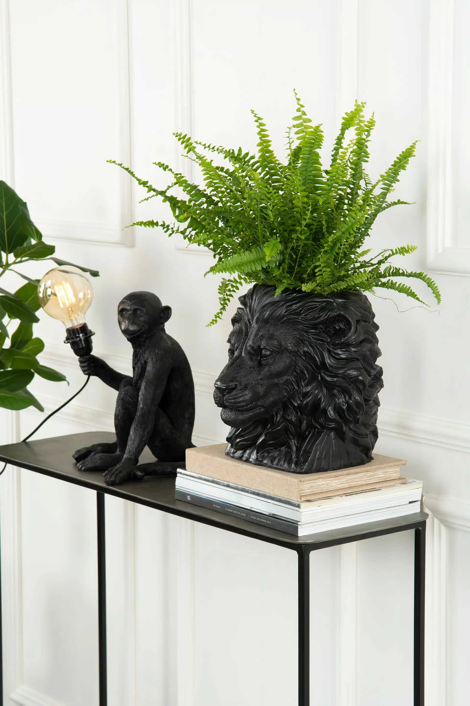 Lampa Apa Svart/Brun Poly - Bild 2