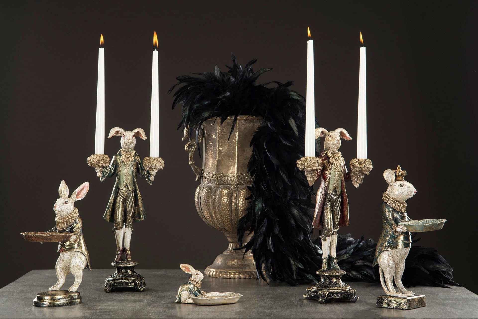 Ljusstake Kanin Guld - Bild 6