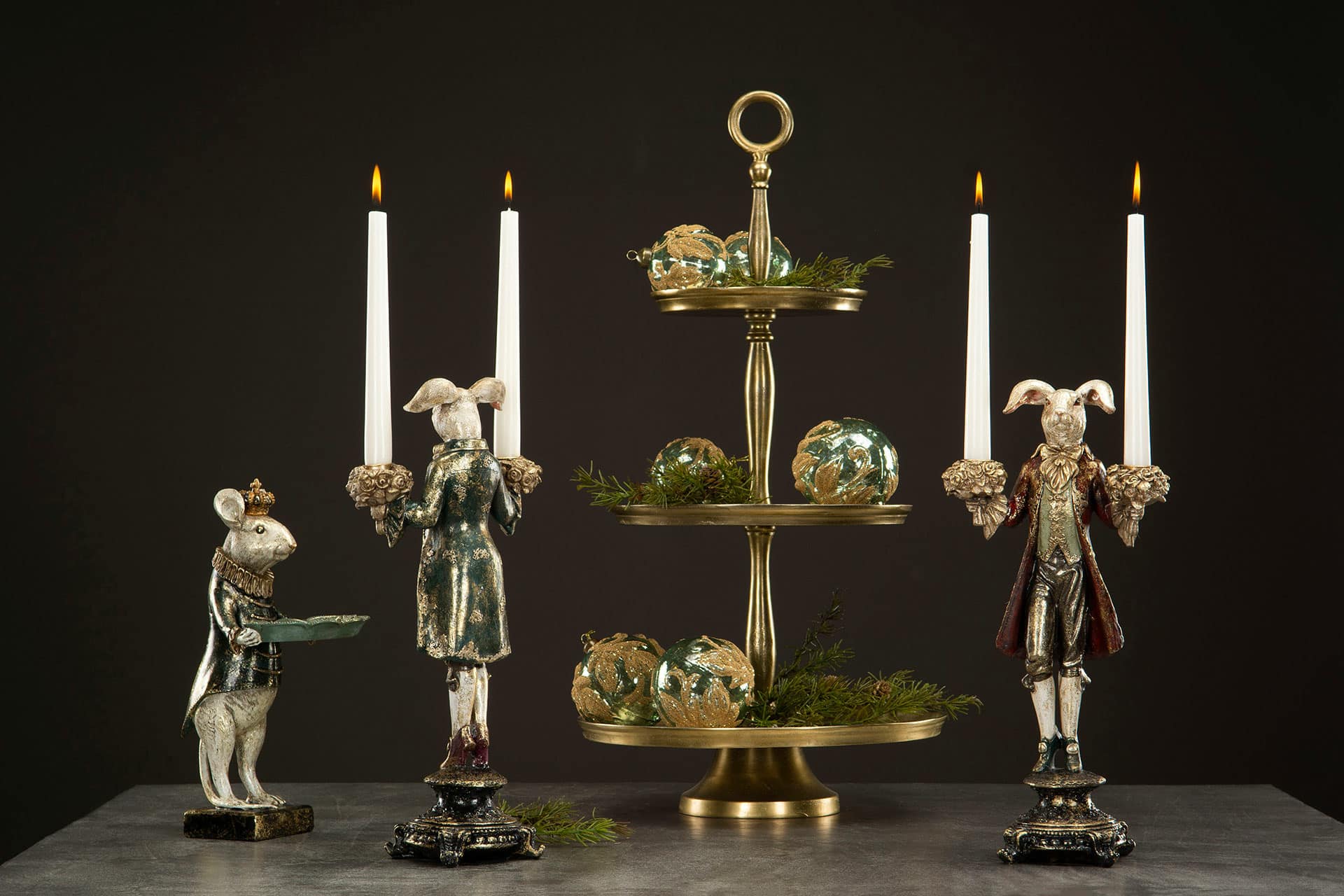 Ljusstake Kanin Guld - Bild 4