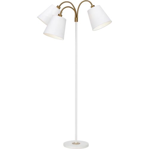 Cia Trearmad Golvfot 160cm - Vit/Mässing