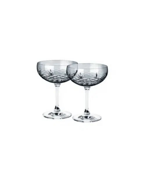 Frederik Bagger Kristallglas Crispy Gatsby Sapphire/blå 2-pack