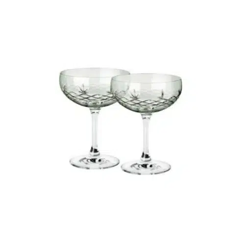 Frederik Bagger Kristallglas Crispy Gatsby emerald/grön 2-pack