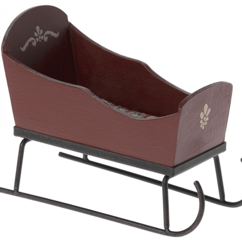 Maileg Släde Mus - Röd