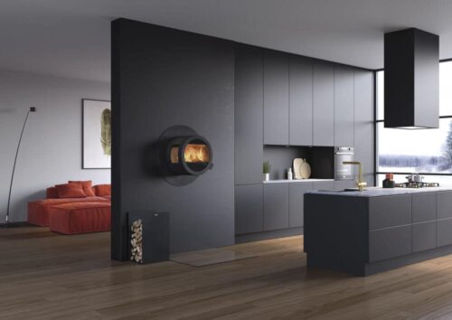 Me Wall med brandmursplatta, med sidoglas