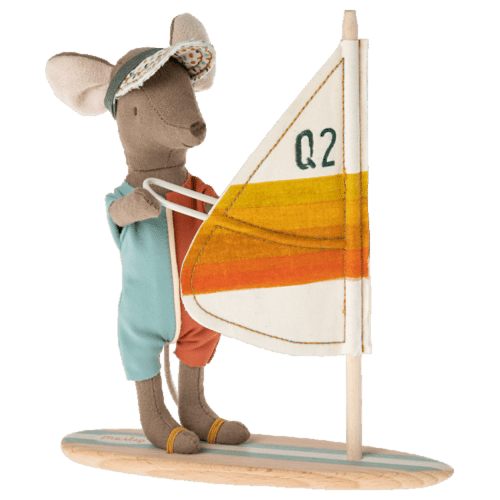 Maileg Strandmus Surfare - Storebrormus