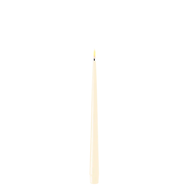 Deluxe Homeart Kronljus LED Creme 28 cm (2 st)