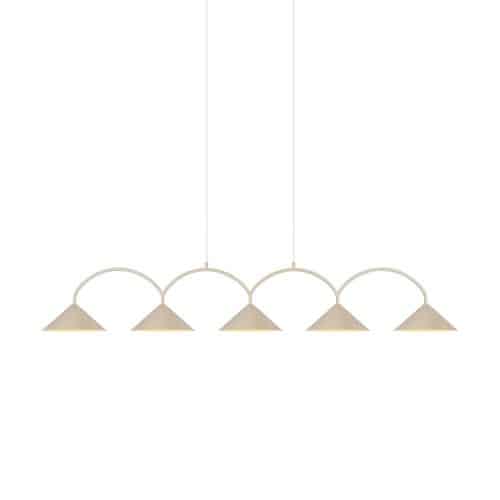 Globen Lighting Pendel Curve 5 - Beige