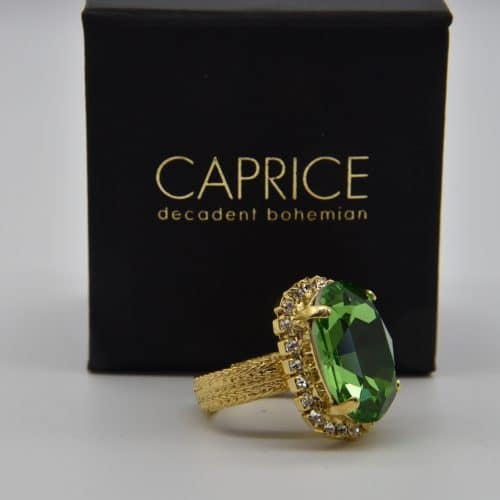 Kelly II Ring Gold Peridot