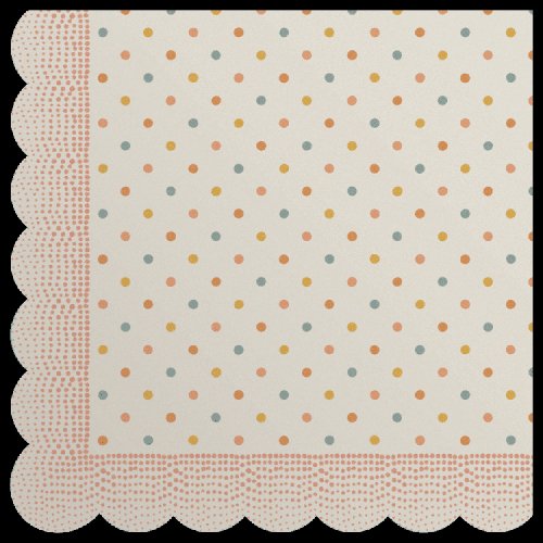 Maileg Servetter rosa prickig