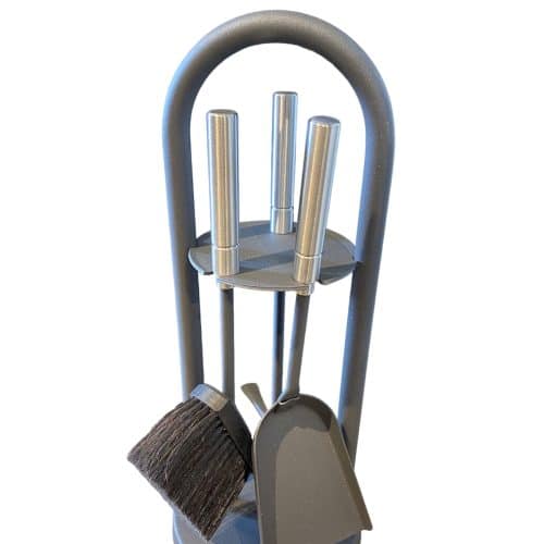 Eldställ Antracit Handtag I Rostfritt Stål