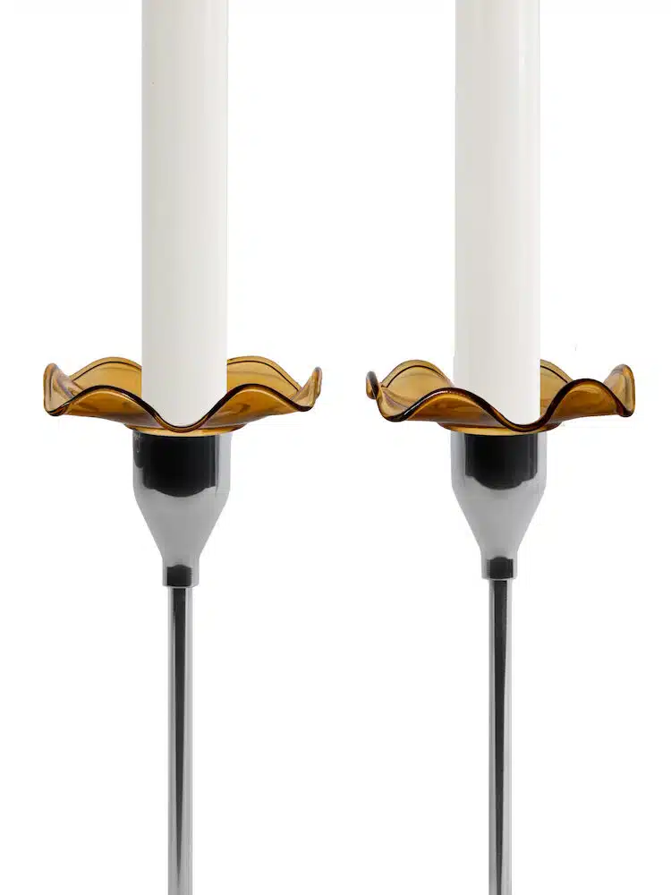 Sagaform Viva Ljusmanschett Amber 2-Pack