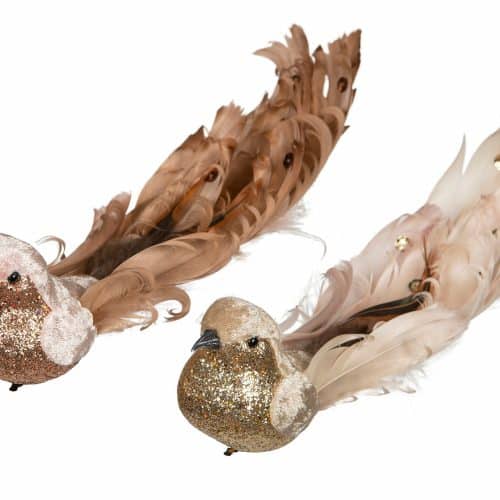 Fågel Clip Sammet Natur Mix 1st