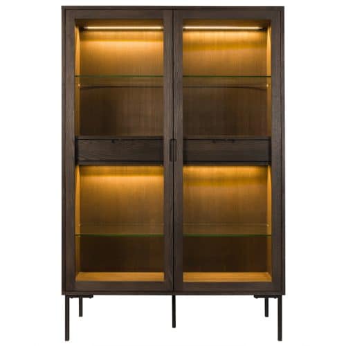 Belfort Vitrinskåp Mörkbrun