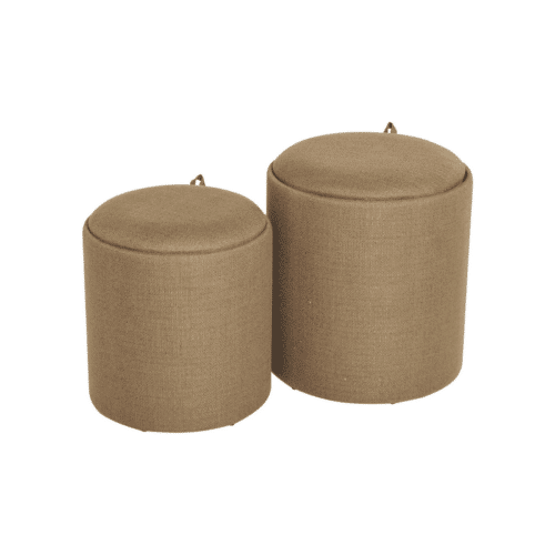 NFG MAIKO Sittpuff/Sidobord Brun Set