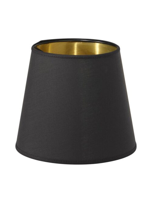 Lampskärm Mia Metallinsida Svart/Guld 17cm