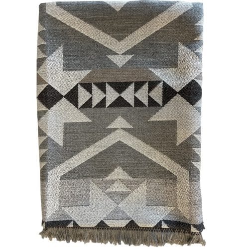 Pläd Saga grå/ beige