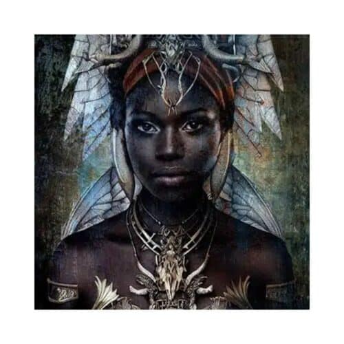 Cobra Art Tavla The Girl from Nuba Plexiglas 100x100cm