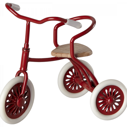 Maileg Trehjuling Mus Röd