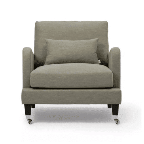 Englesson Fåtölj Belmont Prisklass 1 Colourwash 21-pesto ben dark oak antique brass