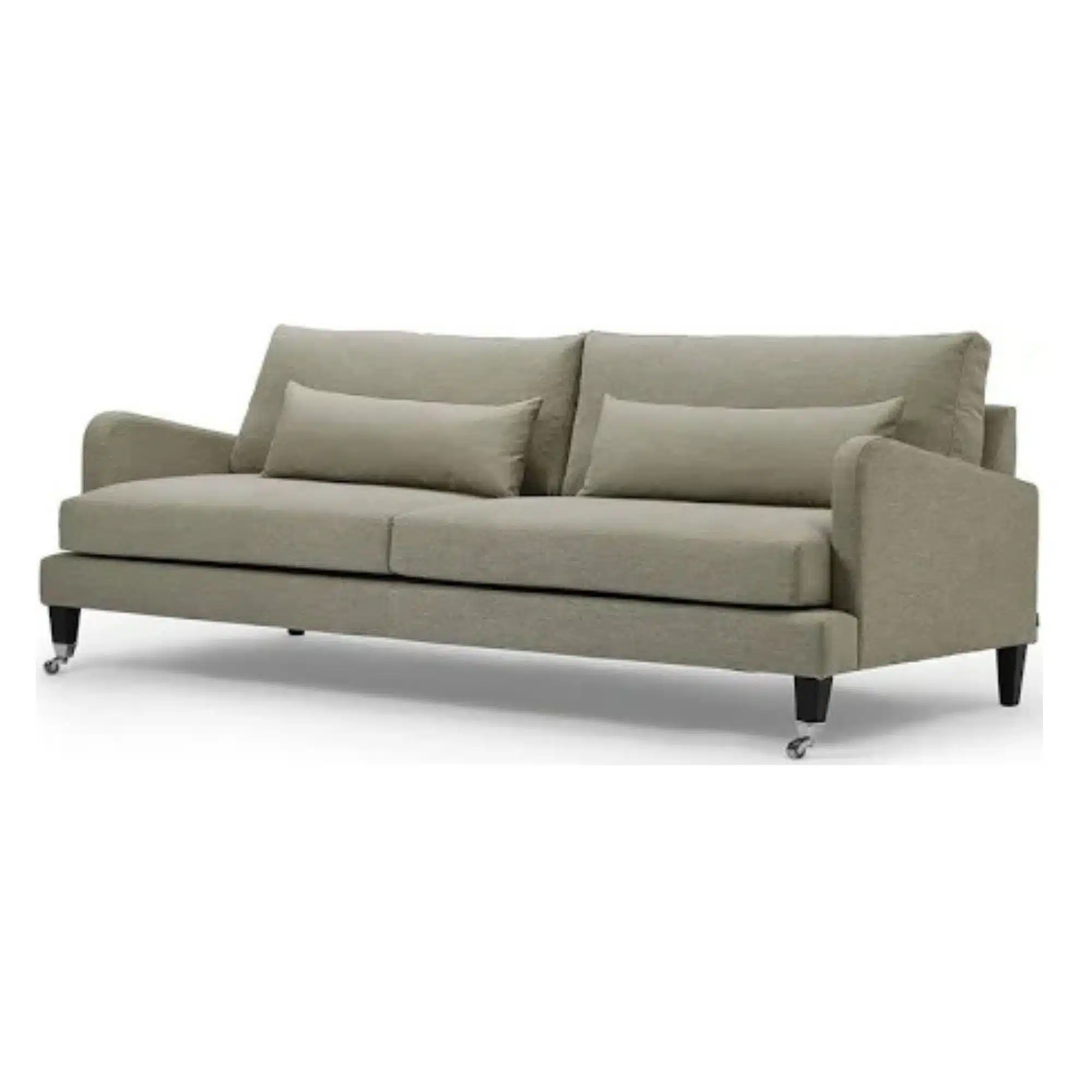 Englesson Soffa Belmont 3-Sits  Grön - Prisklass 1 Colourwash 21-pesto ben dark oak chrome