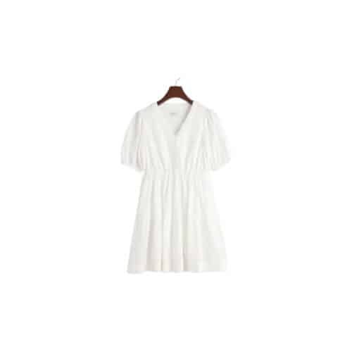 Teen Girls Klänning Med Broderie Anglaise