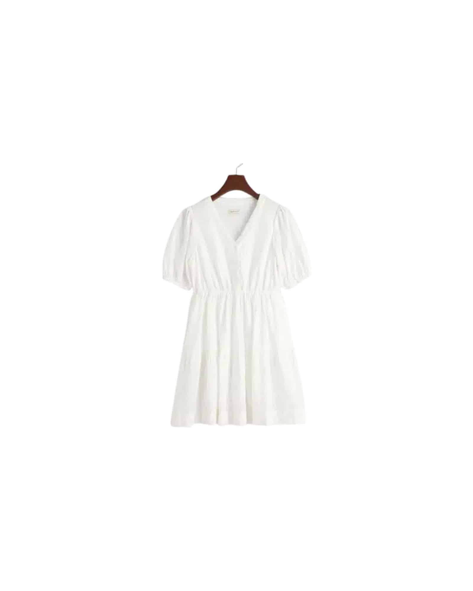 Teen Girls Klänning Med Broderie Anglaise