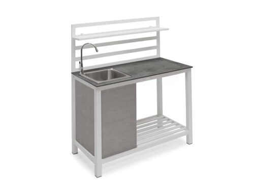 Hillerstorp Åminne Utekök Komplett Vit Aluminium