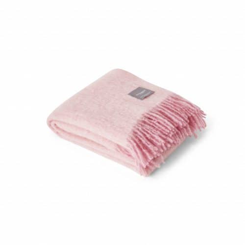 Stackelbergs Mohair Blanket Pelagon & Pink Melange 130x170