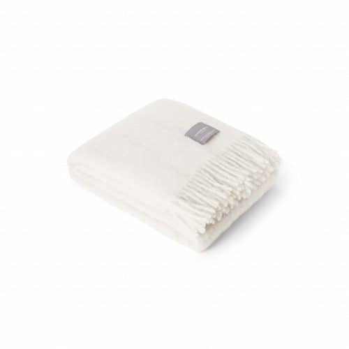 Stackelbergs Mohair Rolled fringes Reflection White 130x170