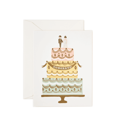 Parlebo Congrats Wedding Cake Kort