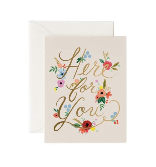 Parlebo Floral Here For You Kort