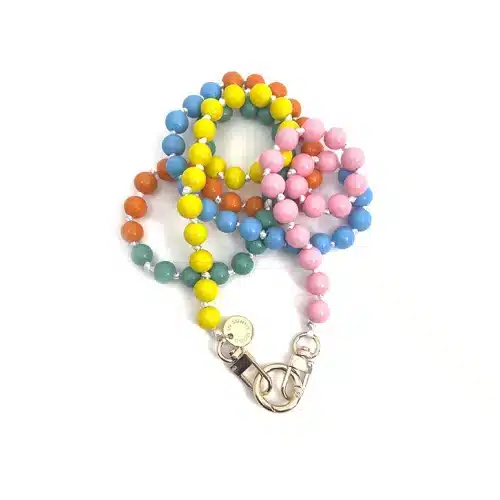 Mobilhalsband  Olivia Wood Pastel Mix 130