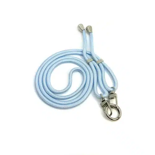 Mobilhalsband Ljusblå Silver