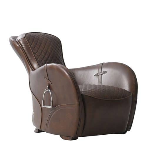 Artwood Fåtölj Saddle i Vintage Cigar