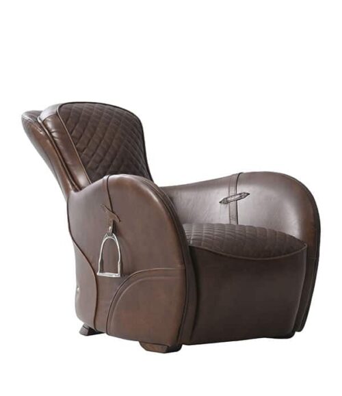Artwood Fåtölj Saddle i Vintage Cigar