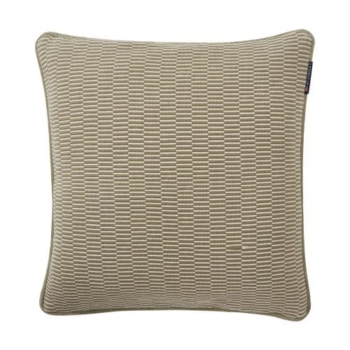 Lexington Strukturerat Kuddfodral i Bomull Oliv/Ljusbeige 50x50