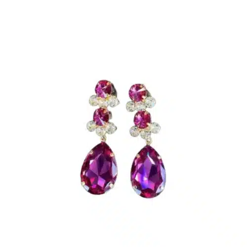 Caprice Decadent Örhängen Gatsby Guld/Cerise