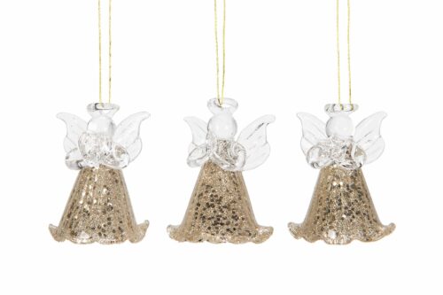 Ängel Glitter Hängande Glas 1st