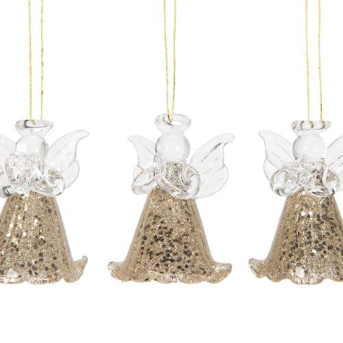 Ängel Glitter Hängande Glas 1st