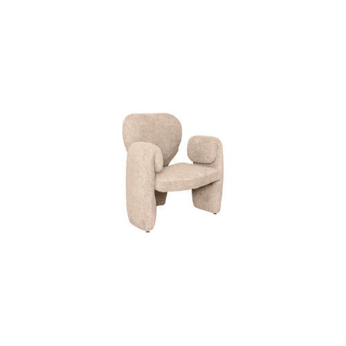 Outlet - GENEVE Fåtölj i Brun/Beige Tyg