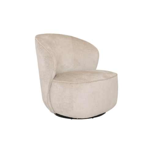 NFG ZURICH Fåtölj med snurr i Beige Tyg