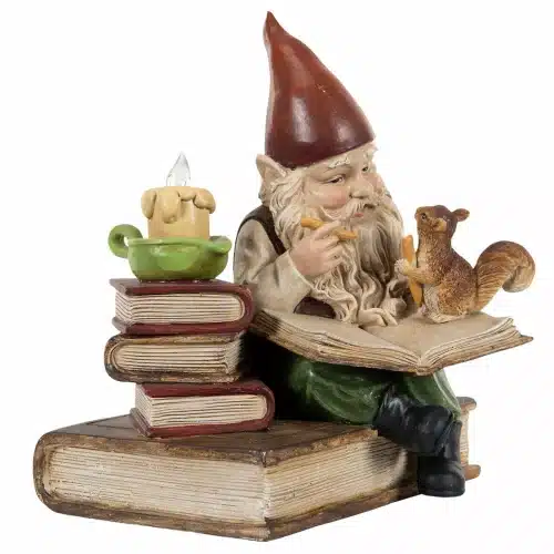 Tomte Läser Led Poly 15x15x19cm