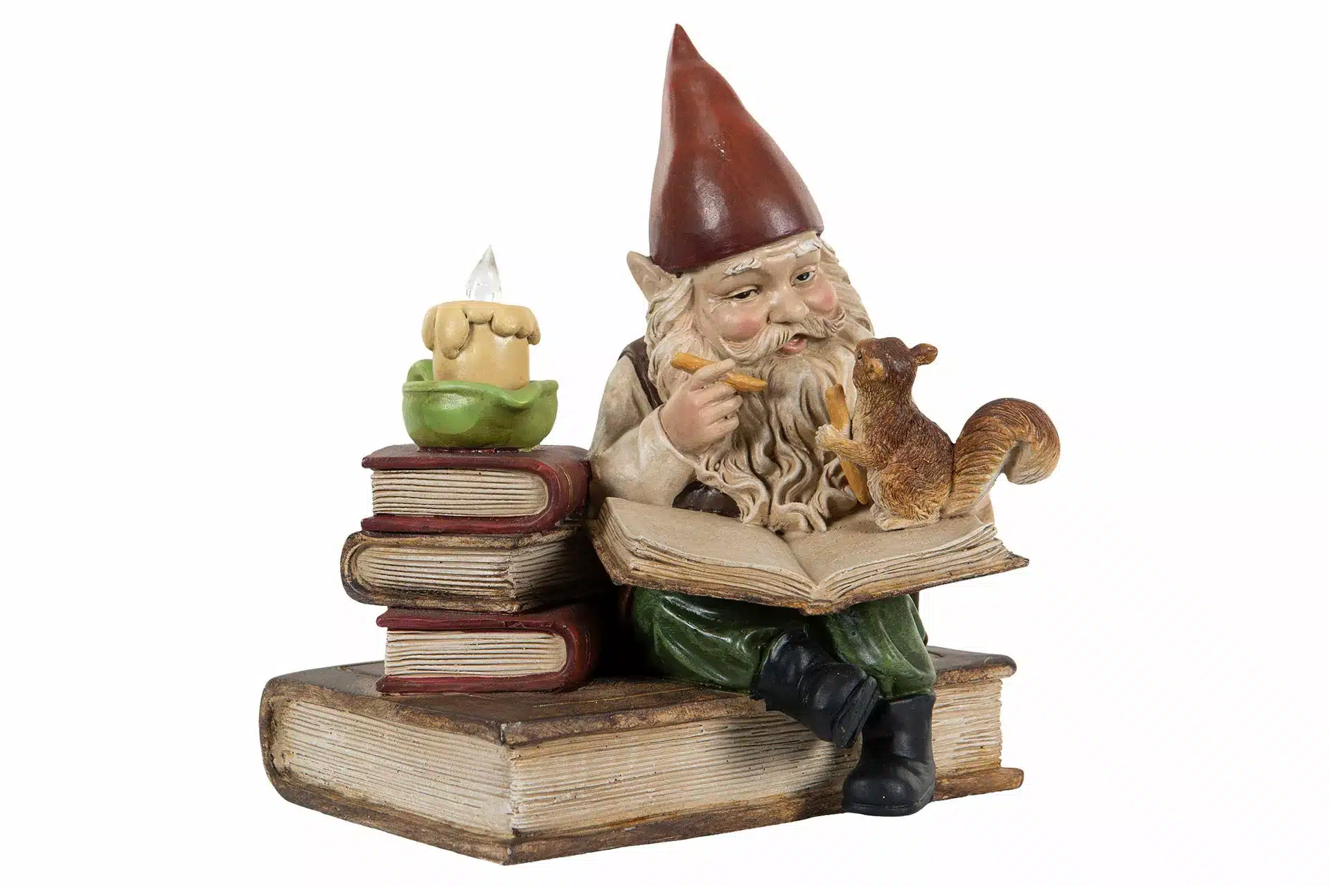 Tomte Läser Led Poly 15x15x19cm - Bild 3