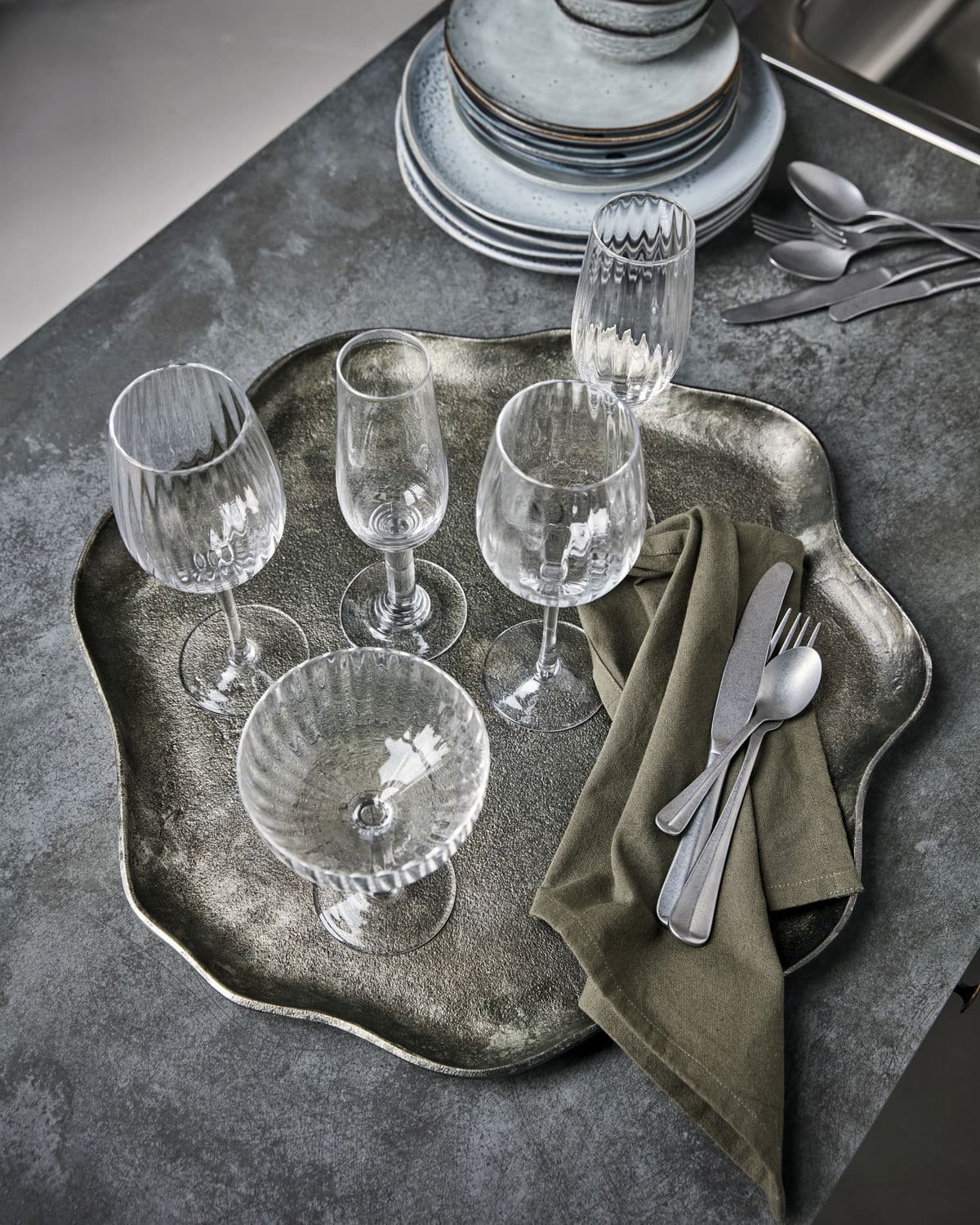 House Doctor Bricka Antik metallisk - Bild 3