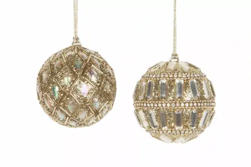 Julkula Shimmer Rund Guld 7cm